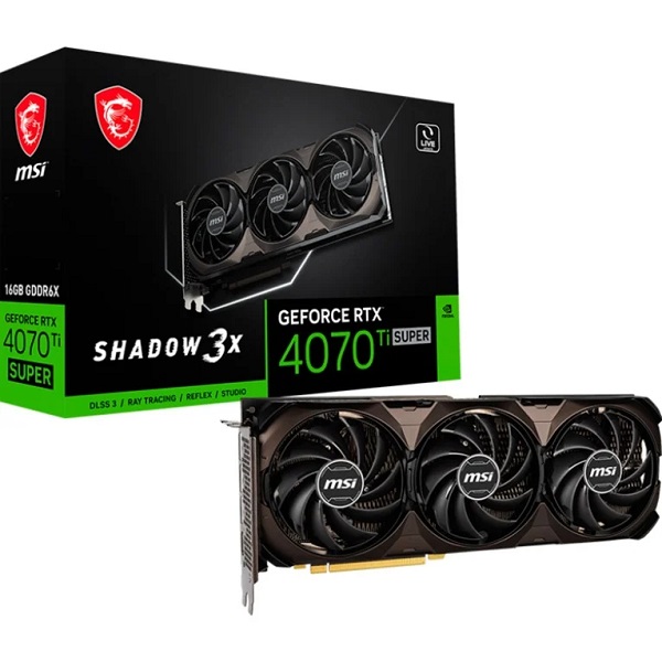 GPU RTX 4070TI SUPER 16GB OC MSI SHADOW X3